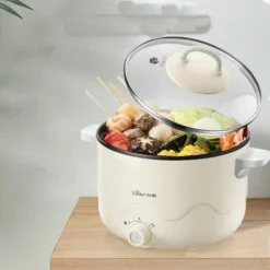 Piccola Pentola Elettrica In Acciaio Inossidabile Da 2,5 Litri, Pentola Elettrica Portatile Per Camera Degli Studenti/studio/hotel/campeggio/ufficio 7 Piccola Pentola Elettrica In Acciaio Inossidabile Da 2,5 Litri, Pentola Elettrica Portatile Per Camera Degli Studenti/studio/hotel/campeggio/ufficio -Moulinex Negozio 98713483 3