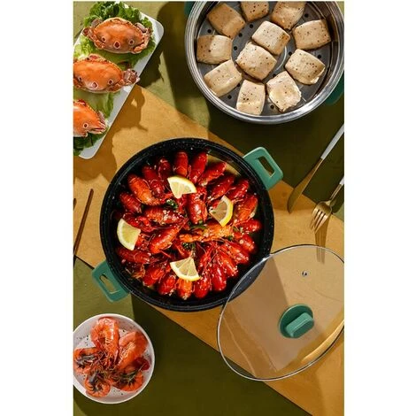 Pentola Elettrica Multifunzionale In Acciaio Inossidabile Pentola Elettrica Multifunzionale Pentola Elettrica Multifunzionale , Doppio Strato , Giallo 3 Pentola Elettrica Multifunzionale In Acciaio Inossidabile Pentola Elettrica Multifunzionale Pentola Elettrica Multifunzionale , Doppio Strato , Giallo - immagine 3