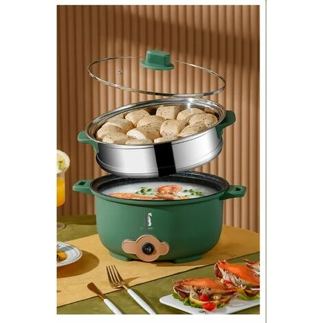 Pentola Elettrica Multifunzionale In Acciaio Inossidabile Pentola Elettrica Multifunzionale Pentola Elettrica Multifunzionale , Doppio Strato , Giallo 4 Pentola Elettrica Multifunzionale In Acciaio Inossidabile Pentola Elettrica Multifunzionale Pentola Elettrica Multifunzionale , Doppio Strato , Giallo - immagine 4