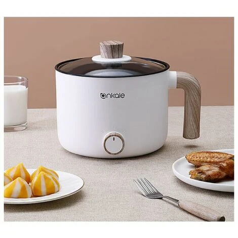 Fornello Di Riso Multifunzionale In Acciaio Inossidabile Da 1,5 Litri Fornello Di Riso Multifunzionale/Studio/Hotel/Campeggio/Ufficio Fornello Di Riso Portatile,Bianco 2 Fornello Di Riso Multifunzionale In Acciaio Inossidabile Da 1,5 Litri Fornello Di Riso Multifunzionale/Studio/Hotel/Campeggio/Ufficio Fornello Di Riso Portatile,Bianco - immagine 2