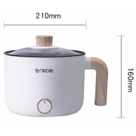 Fornello Di Riso Multifunzionale In Acciaio Inossidabile Da 1,5 Litri Fornello Di Riso Multifunzionale/Studio/Hotel/Campeggio/Ufficio Fornello Di Riso Portatile,Bianco 5 Fornello Di Riso Multifunzionale In Acciaio Inossidabile Da 1,5 Litri Fornello Di Riso Multifunzionale/Studio/Hotel/Campeggio/Ufficio Fornello Di Riso Portatile,Bianco - immagine 5