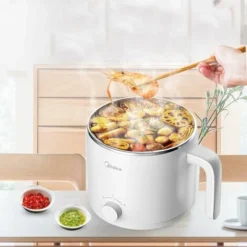 Pentola Elettrica Piccola In Acciaio Inossidabile Da 1,2 Litri, Pentola Elettrica Portatile Per Camera Degli Studenti/studio/hotel/campeggio/ufficio - Bianca 7 Pentola Elettrica Piccola In Acciaio Inossidabile Da 1,2 Litri, Pentola Elettrica Portatile Per Camera Degli Studenti/studio/hotel/campeggio/ufficio - Bianca -Moulinex Negozio 98719045 4