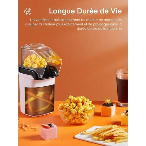 Macchina Per Popcorn, Macchina Per Popcorn Senza Olio Ad Aria Calda Da 1200 W, Funzionamento A Un Pulsante, Pronta In 2 Minuti, Protezione Da Surriscaldamento, Rosso 2 Macchina Per Popcorn, Macchina Per Popcorn Senza Olio Ad Aria Calda Da 1200 W, Funzionamento A Un Pulsante, Pronta In 2 Minuti, Protezione Da Surriscaldamento, Rosso - immagine 2