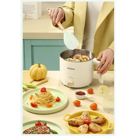 Pentola Elettrica Multifunzionale Dormitorio Per Studenti Plug-in Piccola Pentola Mini Piccola Cucina Elettrica Domestica All-in-one 3 Pentola Elettrica Multifunzionale Dormitorio Per Studenti Plug-in Piccola Pentola Mini Piccola Cucina Elettrica Domestica All-in-one - immagine 3