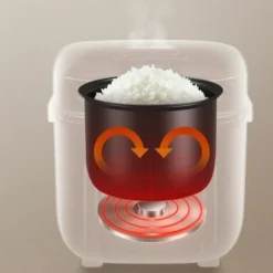 Mini Cuociriso 1.2L, 1-2 Persone, Supporto Preimpostato Per Mantenere Caldo, Cuociriso Multifunzione, Verde -Moulinex Negozio 98721725 5