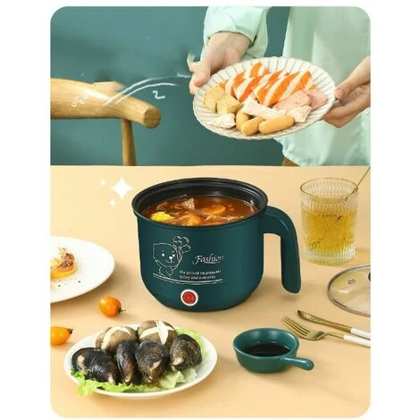 Mini Cuociriso A Risparmio Energetico Da 1,8 Litri Cuociriso Regolabile A 2 Velocità Adatto Per 1-2 Persone (600 W) 4 Mini Cuociriso A Risparmio Energetico Da 1,8 Litri Cuociriso Regolabile A 2 Velocità Adatto Per 1-2 Persone (600 W) - immagine 4