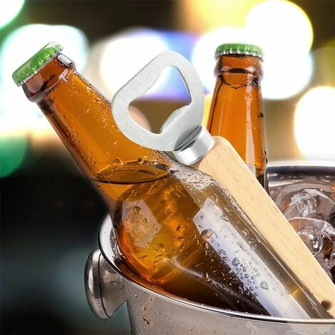 Apribottiglie Apribottiglie, 10 Pezzi Apribottiglie Per Birra Con Manico In Legno Apribottiglie Portatile Durevole In Legno Naturale 2 Apribottiglie Apribottiglie, 10 Pezzi Apribottiglie Per Birra Con Manico In Legno Apribottiglie Portatile Durevole In Legno Naturale - immagine 2