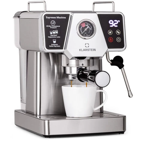 Klarstein Libeica - Macchina Del Caffè, 19 Bar, Circa 10 Tazze, 1,8 Litri, Ugello Per Montare Il Latte 1 Klarstein Libeica - Macchina Del Caffè, 19 Bar, Circa 10 Tazze, 1,8 Litri, Ugello Per Montare Il Latte