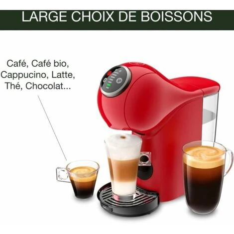 KRUPS Genio S Plus - Macchina Per Espresso BooFunction XL Bevande Calde E Fredde - Indicatore Di Decalcificazione - Rosso - YY4444FD 5 KRUPS Genio S Plus - Macchina Per Espresso BooFunction XL Bevande Calde E Fredde - Indicatore Di Decalcificazione - Rosso - YY4444FD - immagine 5