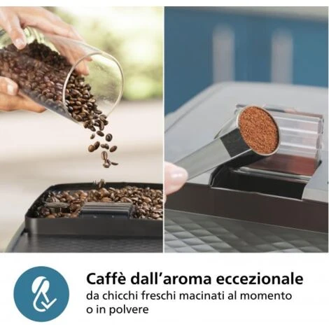 Machine Exprero Automatic Crusher - Philips - Serie 2200 - EP2230/10 - Mat Black - Touch Screen - 3 Bevande 2 Machine Exprero Automatic Crusher - Philips - Serie 2200 - EP2230/10 - Mat Black - Touch Screen - 3 Bevande - immagine 2