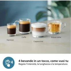 Machine Exprero Automatic Crusher - Philips - Serie 2200 - EP2230/10 - Mat Black - Touch Screen - 3 Bevande 6 Machine Exprero Automatic Crusher - Philips - Serie 2200 - EP2230/10 - Mat Black - Touch Screen - 3 Bevande -Moulinex Negozio 99578082 3