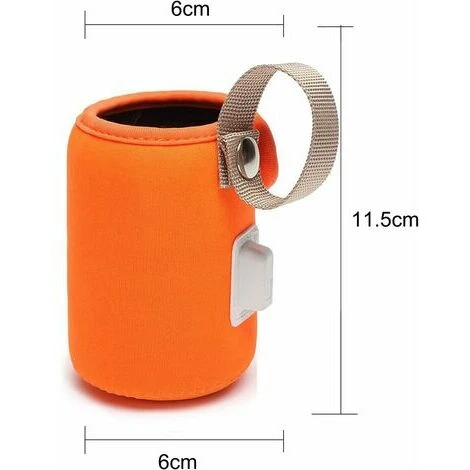 Borsa Scaldabiberon USB, Custodia Termica Per Bottiglia Custodia Termica Per Conservazione Del Calore USB Custodia Termica Per Bottiglia Lavabile Per Viaggi All'aperto (arancione), 2 Borsa Scaldabiberon USB, Custodia Termica Per Bottiglia Custodia Termica Per Conservazione Del Calore USB Custodia Termica Per Bottiglia Lavabile Per Viaggi All'aperto (arancione), - immagine 2