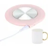Cuscinetto Isolante Per Riscaldamento USB, Cuscinetto Riscaldante Per Tazza Da Tè Al Latte Da 10 W, Rosa