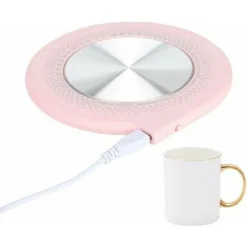 Cuscinetto Isolante Per Riscaldamento USB, Cuscinetto Riscaldante Per Tazza Da Tè Al Latte Da 10 W, Rosa