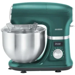 Severin KM 3896 Robot Da Cucina 1000 W Acciaio Inox, Verde (opaco), Nero